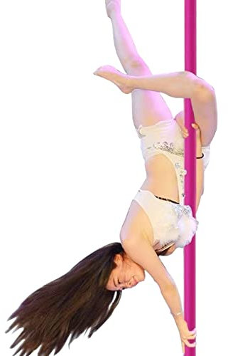 Kit Pole Dance, Barre de Pôle Dance Poteau de danse portable rose, 7,5 pieds, 9 pieds, 10 pieds, 12 pieds de haut, pôle de danse statique en silicone, diamètre de 45 mm, pour maison, salle de sport,