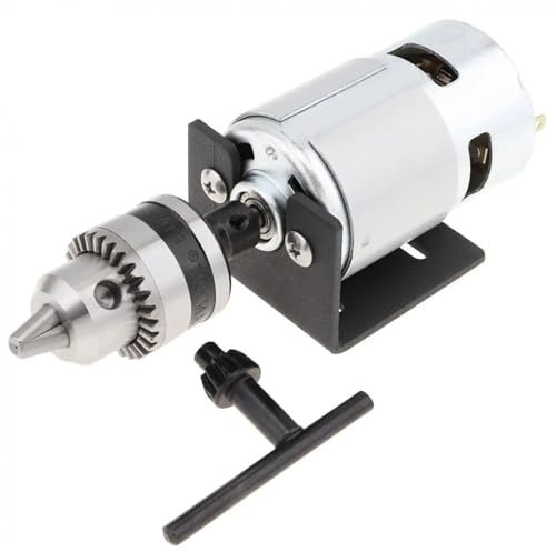 LWTZAORYI Mini Hand Drill 775 DIY Lathe Press Motor for Cutting/Polishing with B10 Mounting Bracket, DIY Small Bench Drill Suit