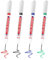 4 Stück Tieflochmarker, Bohrlochmarker, 20mm Extralange Spitze Lochmarkierer Wasserdichte Permanentmarker für Wände, Holz, Kunststoff, Glas, Metall, Karton (Schwarz, Blau, Rot, Grün)