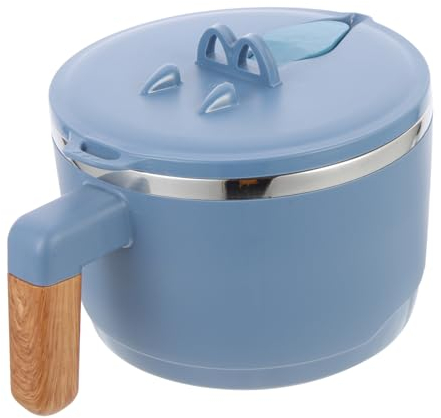 Alipis Cuenco De Fideos Instantáneos Con Asa Cuencos Para Fideos Cuencos De Arroz Cuenco De Sopa Con Tapa Cuenco De Acero Inoxidable Cuenco De Comida Antideslizante Cuenco Para Servir
