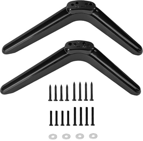 TV Pedestal Feet Stand Mount, Universal Replacement TV Stand Base Legs, Table Desk Pedestal TV Stand Feet Legs, TV Legs for Most TCL 32in/40in/49in/50in/55in TVs, Screws Included
