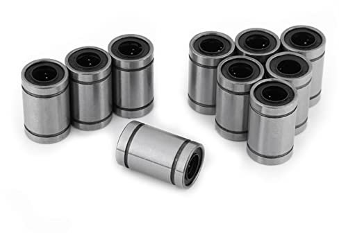 10 Stück LM8UU 8 Mm Kugellager mit Lagerstahl, für 8 Mm Stange 3D-Drucker CNC-Teile, für Hobby-Projekte