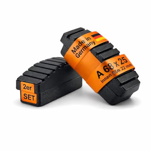 DRUCKSOLUTIONS Leiterfüße Ersatz 2er Set | Ersatzfüße Innenschuhe aus TPU für Sprossen- & Stufenleitern — Rutschfest, UV-Beständig, Bodenschonend | Leiter Füße Leiterfüsse | inkl. Befestigungsschraube