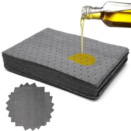 30 Stück Universelle Ölsaugtücher, Ölbindematte für Werkstatt, Ölauffangmatte Ölabsorbierende Pads Matten, 25 x 33 cm Ölbindematte Saugfähige Ölmatte für Öl,Saugmatte für Garage Oldtimer