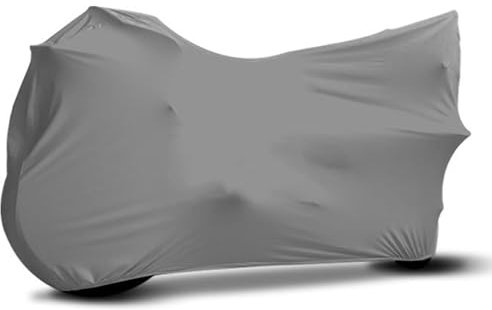 zjxwzm Fundas para Motos para Kawasaki VN900 Classic Custom Lateral Soporte, Cubierta elástica Completa Resistente a la Suciedad Cubierta de Bicicleta de Motor Interior,D Grey