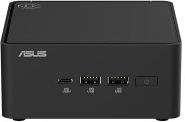 ASUS NUC 15 Pro, Mini PC Intel Core 5 210H, RAM da 96 GB DDR5-6400, SSD M.2, Scheda Grafica Intel Arc, Wi-Fi 7, Bluetooth 5.4, Compatibile con Windows 11 Pro e Windows 11 Home, Versione Tall, Nero