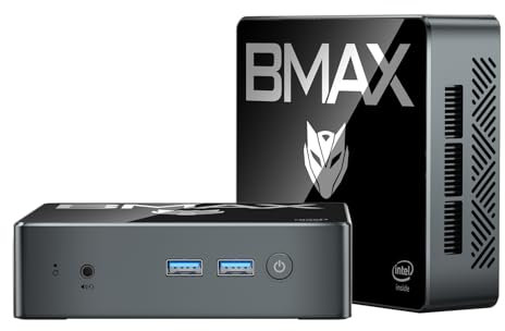 Bmax Mini PC B4 16GB RAM 512GB SSD, Intel Alder Lake N95 (Beat N100, up to 3.4 GHz) Win 11 Pro, Office Work Small Desktop Computer Support 4K UHD/Ubuntu/HDMI 2.0x2/Gigabit Ethernet/LAN/Dual-Band WiFi