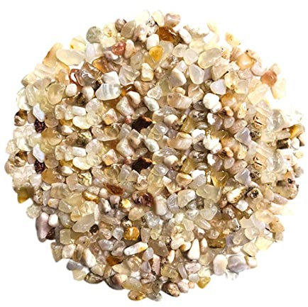 Petites pierres vertes polies pour plantes ornementales d'aquarium - Pierres de gravier pour plantes en pot - Bonsaï - Terrarium - Projet de bricolage - 100 g - Pierres décoratives pour plantes (I
