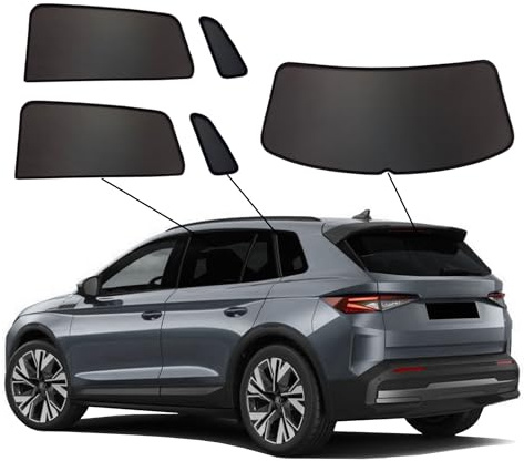 Premium SunClip Auto Sicht- & Sonnenschutz kompatibel mit Skoda Elroq 2025- INKL Tasche