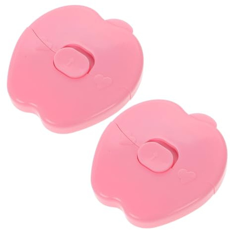MUELODSIC 2 piezas Peine y Cortapelos para Bebés Forma de Manzana Recortadora Manual Portátil para Cabello Fino y Flequillo Seguro y para Uso Doméstico
