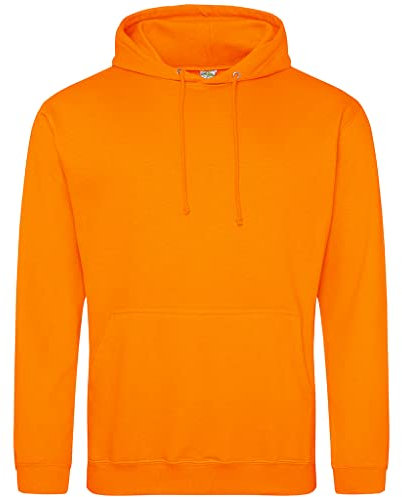 AWDis Men's College Hoodie, Orange (Orange Crush), XX-Large