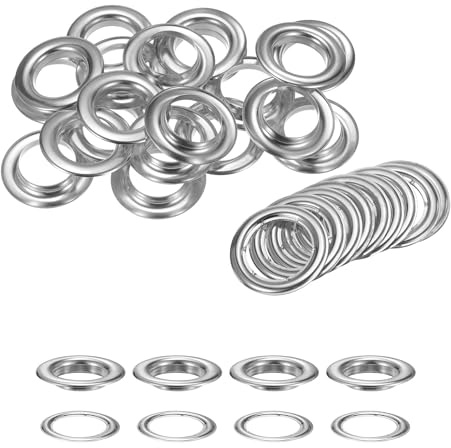 Trimming Shop Ringösen mit Unterlegscheiben, 30 mm, ideal für Lederarbeiten, Vorhänge und PVC-Banner, 25 Stück