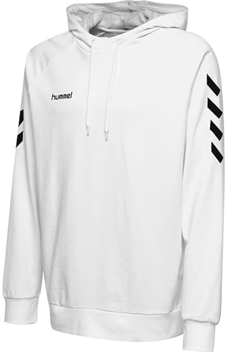 hummel Herren Kapuzenpullover, Casual, Baumwolle, Weiß, M