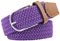 Jixin4you Unisexe Couleur Unie Ceinture Toile Élastique Casual pour Jean Pantalon Violet