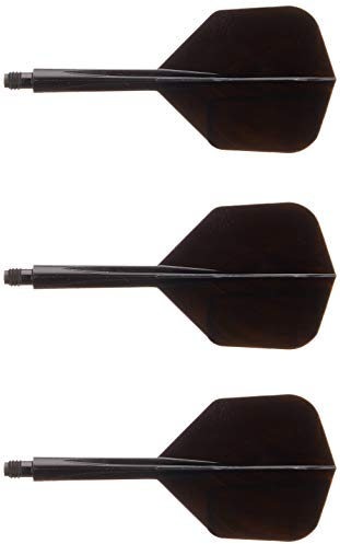 Condor Darts, Medium 27.5 cm Condor Axis Shape, Set of 3 Flights and 3 Shafts, Dark Noir, Adult