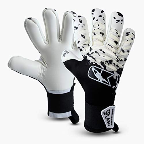 CATCH&KEEP Artico & Nero Torwarthandschuhe | Profi Fußballhandschuhe | 4mm Octopus Grip für maximalen Halt bei jedem Wetter | I-Grip Technologie & dynamischer Negativschnitt (Arktisweiß, 6)