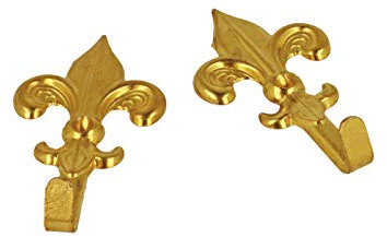 Mobila RS01941 - Appendiquadri modello GIGLIO, 28 x 48 mm, finitura bronzata, 5 pezzi