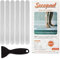 Secopad - 24 adesivi antiscivolo per doccia e vasca da bagno; strisce adesive di sicurezza con raschietto di alta qualità, per vasche da bagno, docce, scale, scale a pioli, barche