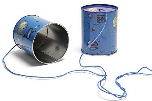 BS Toys Dosentelefon - Nostalgisches Telefon mit Retro-Charme - Klassischer Spaß für Kinder - Ab 3 Jahren - Blau