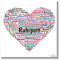 WB wohn trends Deko-Fliese, Ruhrpott Wortwolke Herz Wörter Sprache Dialekt, Foto-Fliese Wand-Bild Deko-Schild 15x15cm