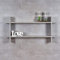 levandeo Regal BxH 98x48cm Holz Steckregal Beton Betonoptik Wandregal Bücherregal Ablage Vintage Deko Holzregal Einrichtung