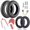 HORO.ES Kit Neumáticos Reforzados de 10 Pulgadas con cámaras de Aire y Espaciador 3D para Scooter Xiaomi M365/PRO (Kit Wanda Red)