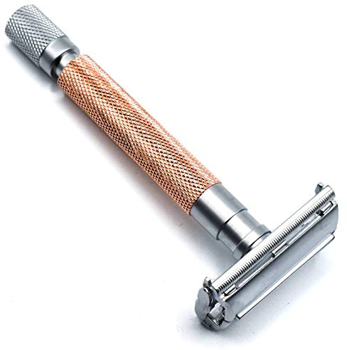 Parker 74R Rose Gold DE Safety Razor (Butterfly Mechanism)