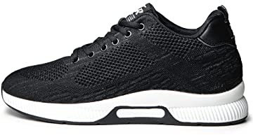 Conzuri Men’s Stylish Height Increasing Shoes – Invisible Elevator Shoes Add 2.4 Inches – Non-Slip Casual and Fashion Sneakers