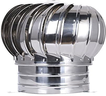 ZXCASDF Comignolo Girevole,Cappuccio Girevole del Camino Girevole Anti-downdraught,Cappello Camino,Copertura per sfiato estremità,Cappuccio per Pioggia Copertura Camino,100mm