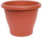 AC - Maceta Mediterránea - Plástico Resistente - Ideal para el Hogar, Plantas, Jardín, Decoración. - Cuidado de Plantas - Forma Redonda - Ø 35 cm - Color Marrón