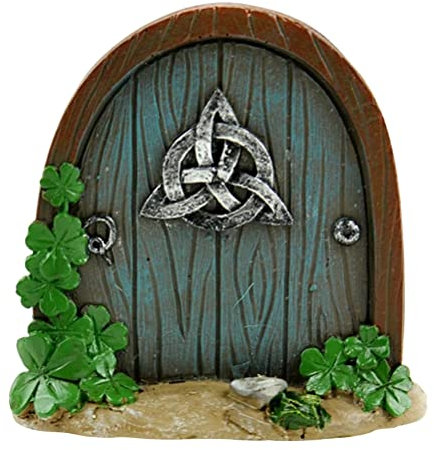 Yiwaso Porte de fée miniature - Porte de fée - Pour arbres - En bois - Décoration d'arbre - Jardin féérique - Porte d'entrée miniature - Elfes - Porte lutin - Décoration de jardin - Statues d'arbres
