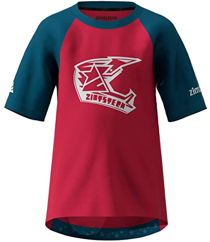 Zimtstern PureFlowz Kurzarmshirt Kinder rot/blau