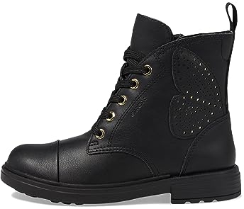 Geox J Eclair Girl, Stivale alla Caviglia, Nero, 34 EU