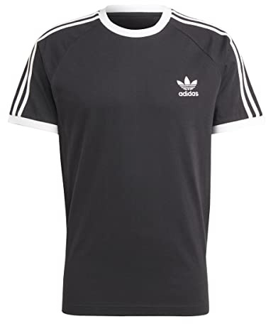ADIDAS Men's 3-Stripes TEE T-Shirt, Black, XL