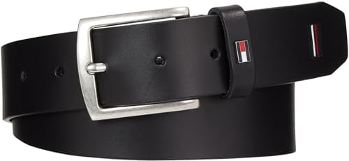 Tommy Hilfiger Herren Gürtel Denton 3.5 Ext Ledergürtel, Schwarz (Black), 85