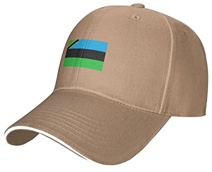 LOUJIN Berretto da baseball regolabile Bandiera di Zanzibar Casual con visiera Cappello sportivo traspirante confortevole per le donne uomo naturale, Naturale, Etichettalia unica