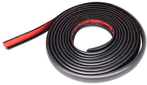 AUTOXBERT 3M L-Style Auto LKW Radbögen Fender Flares Abdeckung Gummilippen Dichtungsstreifen, für Auto vordere hintere Stoßstange, Fender, Türschwelle, Radverkleidungen und mehr. (3 * 0.7CM)