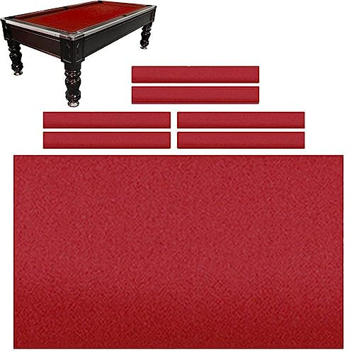 Baokuan 9ft Billard Pool -tischdecke Kissenstreifen Snooker Stoff Filz Premium Billardtisch Abdeckung Snooker Tuch Filz Set Set