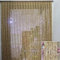 NUACOS Türvorhang Fadenvorhang Paneel Bambus Perlenvorhang Tür Wand Fenster Türen Raumteiler Dekorationen für Wohnzimmer Schlafzimmer,Beige,120x200cm(90Shares)
