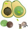 DecorDwell 2PCS Palla di Erba Gatto Catnip per Pulire i Denti,Rotanti Giocattoli Interattivi per Gatti,Cat Pulizia Denti Molari Giocattolo,Giochi per gatti Pallina erba gatta interattiva Ruotabile
