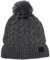 Failsworth Aran Wool Blend Beanie Bobble Ski Hat in Charcoal, Size: One Size