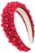 scicent Perlen Haarreif Strass Haarreifen mit Perlen Braut Brautjungfer Hochzeit Breite Kopfschmuck Puffy Elegant Haarband Bling Dickes Haarstyling Kopfband Zubehör Mädchen Frauen - 16803