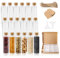 Svitzoot 18 X Mini Glasflaschen mit Korken 40ml Petite Fiole en Verre avec Bouchon 40ml Mini Bouteille Verre Mariage