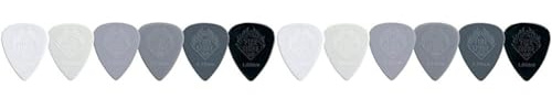 GEWA Plektrum F&S Nylon, Nylon Plektrum 12er Set (Relief-Oberfläche, Populäre Größe 351, Vielfältige Stärken und Farbkombinationen, Ideal für Gitarrenspieler & Musiker) (Packung mit 2)