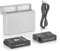 Battery for DJI Osmo Action 5 Pro/ 4/3, 2 Pack 1850mAh Rechargeable Batteries with 2-Channel Battery Charger Compatible with DJI Osmo Action 5 Pro, Osmo Action 4, Osmo Action 3 Accessories Camera