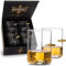 Whisiskey - Verres à Whisky - 4x 310 ml - Coffret Cadeau Homme - Verre à Rhum - Verre Whisky