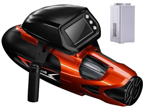 Sublue Steam Pump Jet Unterwasser-Scooter für Freitauchen, Gerätetauchen, Schnorcheln | Mit zusätzlicher Batterie (Rot + Batterie)