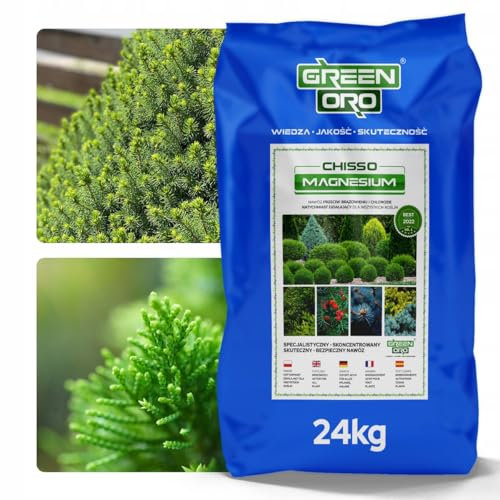 GREEN ORO CHISSO MAGNESIUM 24KG - Magnesium Dünger gegen Bräunung für Nadelgehölze wie Thuja und Eibe