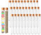 YFLeomry 30 Stück Reagenzgläser mit Korken, 16x100mm Reagenzglas Vase aus Kunststoff, Reagenzgläser für Blumen, Deko, DIY,Candy,Spices,Liquids
