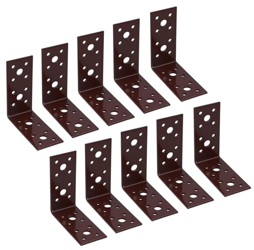 Angle Corner Bracket L-Shape Brace Fastener Plate 90mm x 90mm x 40mm 10PK